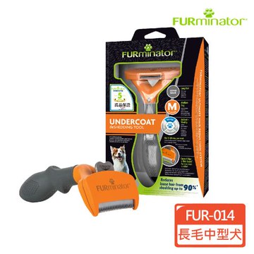 美國FURminator 神效專利去毛梳-長毛中型犬FUR-014