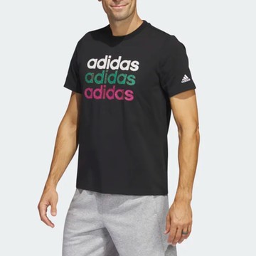 adidas 愛迪達 上衣 男款 短袖上衣 運動 M MULT G T 黑 HS2523