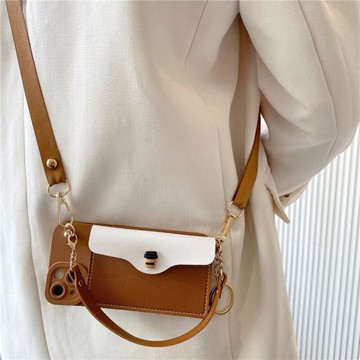 立體小咖啡零錢包適用vivox200pro/x100s手機殼x80女x70斜挎x90掛繩s19個性s18/s17/s16e全包y200防摔套s20女