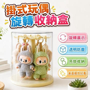 【潮流工坊】拉布布掛件展示盒旋轉透明labubu毛絨公仔玩偶手辦盲盒收納展示架labubu展示盒labubu收納拉布布展