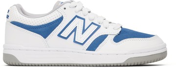 New Balance 白色 & 蓝色 480 儿童运动鞋