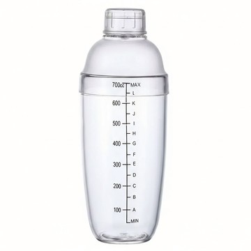 bargogo 胖胖雪克杯-700ML 食品級PC 耐熱130度 耐冷10度 手打檸檬茶專用  透明色  1個