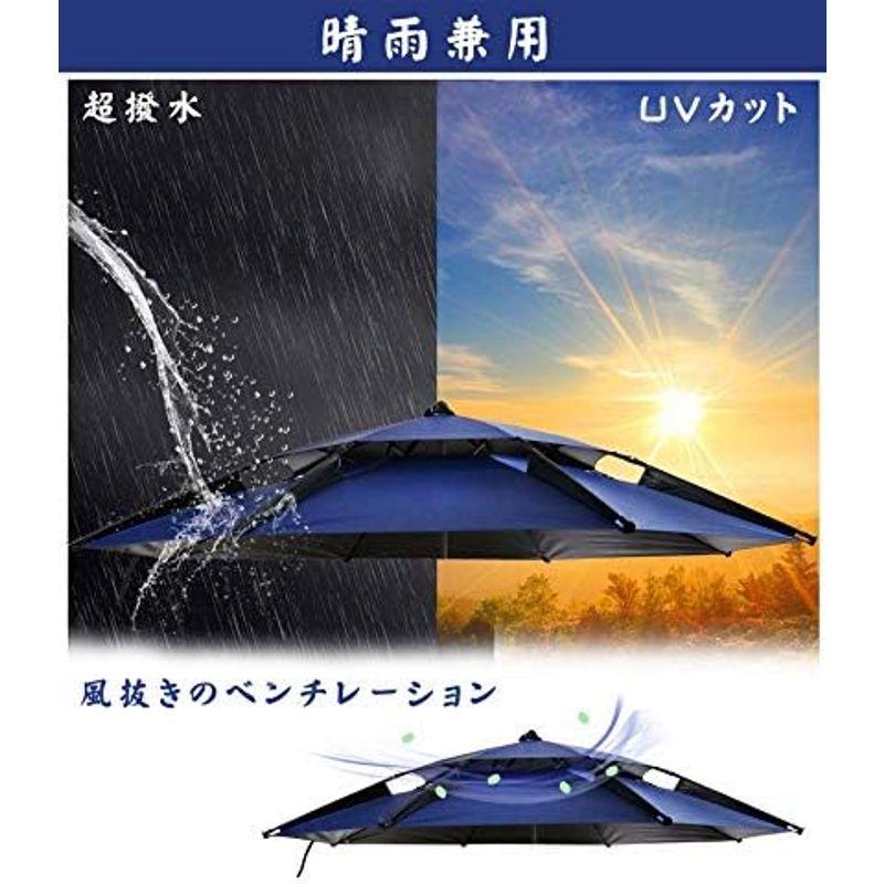 パラソル 釣り傘 ビーチパラソル 角度調節 収納バッグ付き UVカット チルト機能付 折り畳み式 フィッシングパラソル ガーデンパラソル ビ