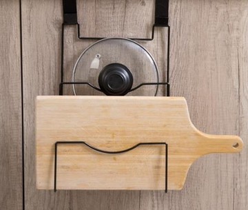 瀝水架收納掛架置物架菜板鐵藝鍋蓋架免打孔鍋蓋