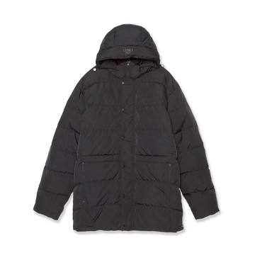 5th STREET｜男裝｜長版防寒連帽羽絨外套｜黑色