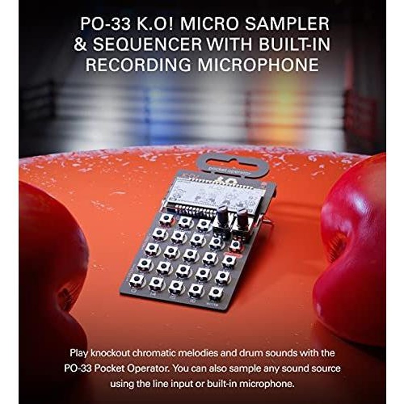 ティーンエイジエンジニアリングポケットオペレーターPO-33KOマイクロ