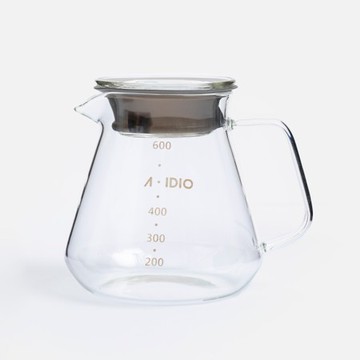 A-IDIO 耐熱玻璃壺(600ml)玻璃蓋款