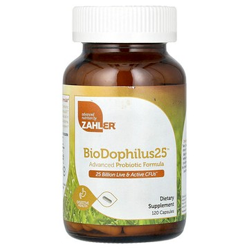 Zahler, BioDophilus25，高階益生菌配方，250 億 CFU，120 粒膠囊