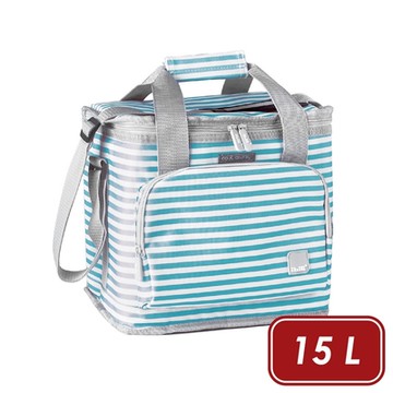 《IBILI》Niza肩背保冷袋-蘇打條紋15L-- 保溫袋 保冰袋 野餐包 野餐袋 便當袋