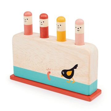 【美國 Mentari】可愛蟲蟲彈跳組(木製玩具/蒙特梭利)