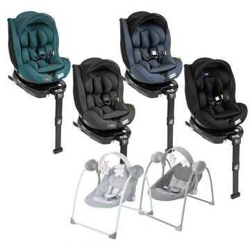 Seat3Fit Isofix 安全汽座 Air版加贈 電動音樂安撫嬰兒鞦韆