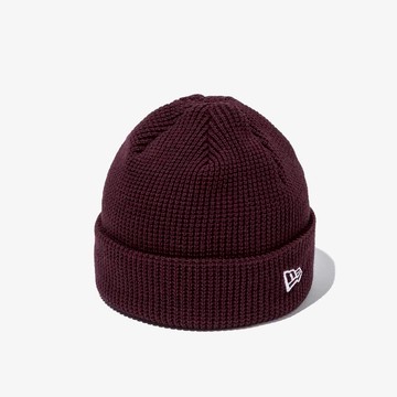 NEW ERA 男女 毛帽 韓版 WAFFLE SHORT CUFF BEANIE NE 暗紅 NE14440781