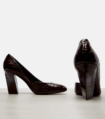 Jimmy Choo Farren 85 croc-effect leather pumps