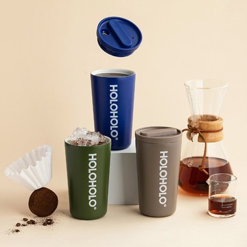 HOLOHOLO Howalk 陶瓷隨行保溫杯（390ml／6色） - 紅色