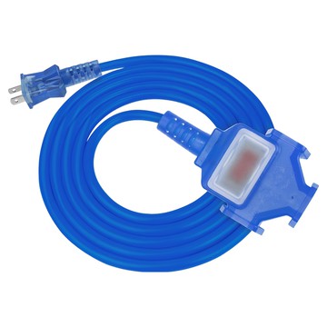 PowerSync 包爾星克 2P 1對3工業用動力延長線  2m  1條  藍色