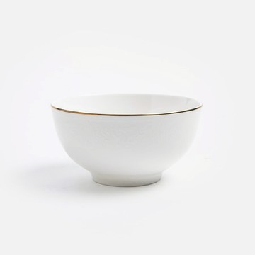 克萊歐骨瓷碗11.9cm 花邊白