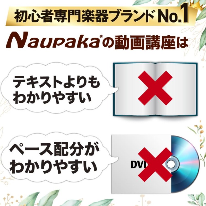 アコースティックギター アコギ 初心者 セット 12点 【12週間動画講座つき】 Naupaka | LINEブランドカタログ