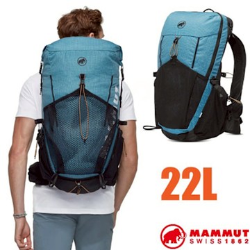 【MAMMUT 長毛象】Ducan 22L 輕量登山健行日用背包.雙肩後背包_2530-01220-50430 藍寶石