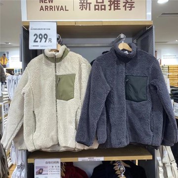 日單暖秋冬新款男裝情侶款防風仿羊羔絨搖粒絨茄克外套Z473071