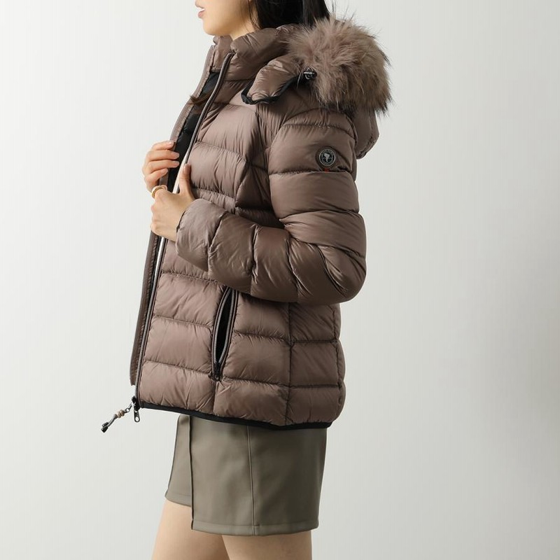 ✮ダウンジャケット　モコモコ　ダウン　フェザー　ラクーン　美品　黒　M✮ FOLLOWIN（フォロウィン）の「[3color/MDおすすめ]クロップド