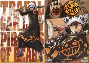 特拉法爾加?羅(全身)/特拉法爾加?羅&海賊旗A4文件夾航海王One Piece