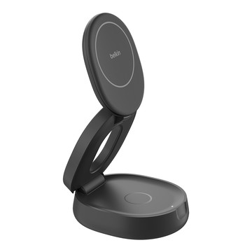 BELKIN BoostCharge QI2 2合1轉換摺疊小巧磁吸充電座(WIZ035)