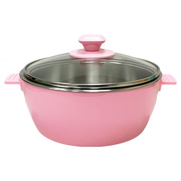 AWANA 日式簡約泡麵碗 WH-180 18cm  粉紅色  1個