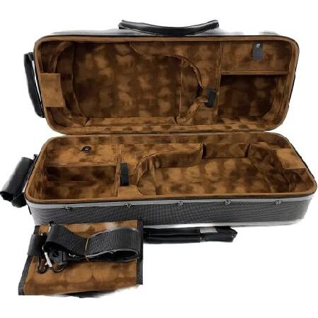 Good Quality Pro. Wooden Two Double Violin Case for air-flight on-board