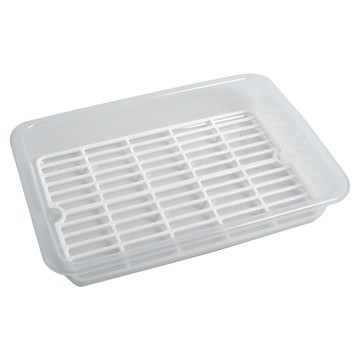 日本製多功能瀝水收納盤-3入