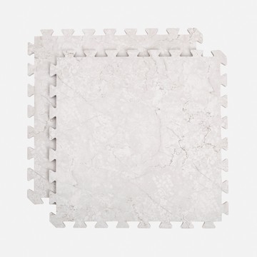 大理石紋 EVA巧拼地墊 50x50x1cm 4入 附邊條