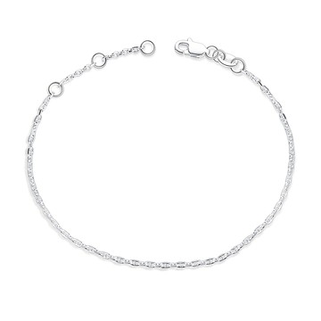 925純銀．手鍊．日字細鍊｜客製刻字