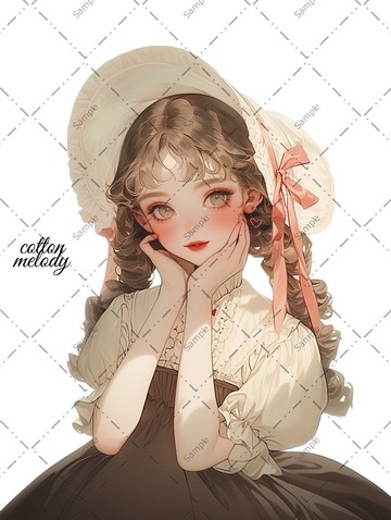 original sticker no.1056 人物貼紙 原創貼紙 人物貼紙 女孩貼紙 原創人物貼紙