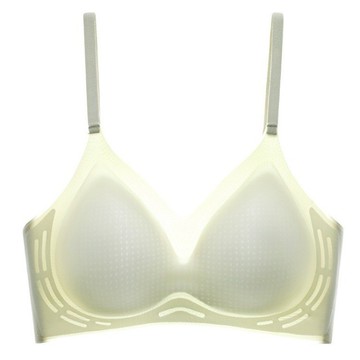 星光冰感液體橡膠內衣固定杯夏季薄款無縫小胸聚攏軟支撐文胸