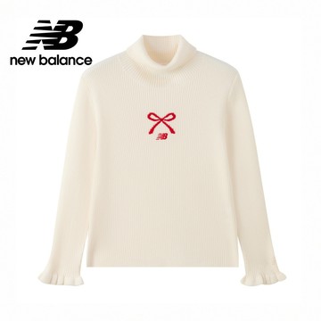【New Balance】 NB 童裝長袖毛衣_中性_杏色_7DG1111TCM 運動/戶外