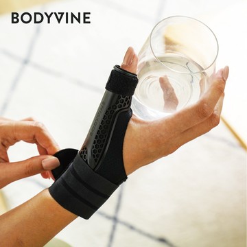 【BODYVINE巴迪蔓護腕】「可塑型」拇指固定式護腕-1只｜不分尺寸、內建XC60熱塑記憶板