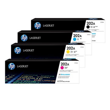 HP 【四色組合】CF500A+CF501A+CF502A+CF503A/202A 原廠碳粉匣 適用 M254dn/M254dw/M254nw/M280nw/M281cdw