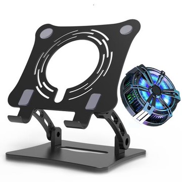 平板iPad支架吃雞鋁合金專用撐桌面5pro游戲調節鏤空半導體散熱器