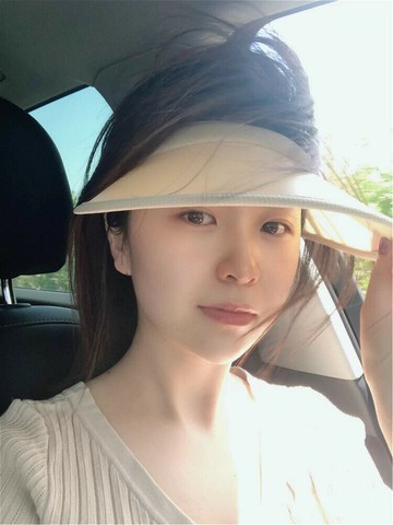 韓國女UV晚晚同款空頂帽uvcut防曬帽子女夏防紫外線太陽帽