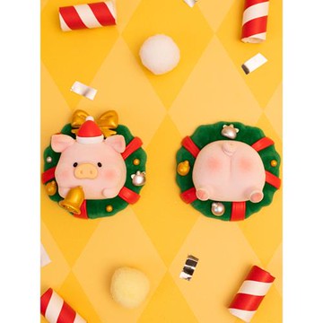 lulu豬玩偶周邊磁石冰箱貼裝飾球掛件罐頭嚕嚕新年女生創意送禮物