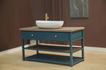 1/6比例迷你浴室盥洗台水槽櫃。玩具屋家具