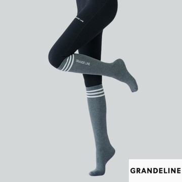 GRANDELINE ｜韓國品牌 LOGO及膝襪 棉質 長襪（AC911）