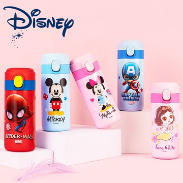 【優貝選】漫威系列/迪士尼 直飲式兒童保溫水壺(350ML)