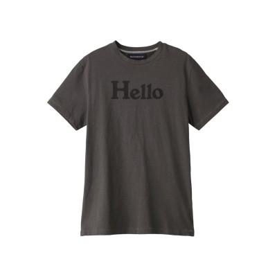 マディソンブルー HELLO 天竺 Tシャツ カットソー クルーネック 1 黒-