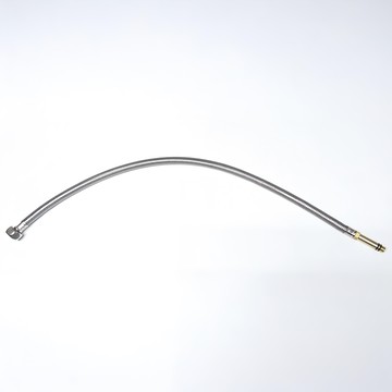 新多多小舖 單孔長頭不鏽鋼淋浴軟管 2.5尺  銀色