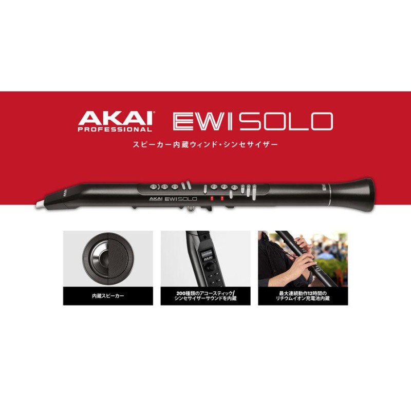 AKAI / アカイ EWI SOLO スピーカー内蔵ウィンドシンセサイザー(名古屋栄店) | LINEブランドカタログ