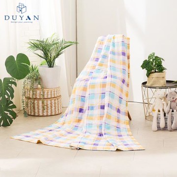 【DUYAN 竹漾】Cool-Fi 空氣涼感被 清格晨間 台灣製(雙人)