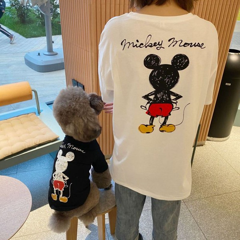 一部即納 親子tシャツ ディズニー犬 ペアルック 春夏 犬服tシャツ 薄手 リゾート 小型犬 中型犬 大型犬 ペットとお揃い 犬と親子お揃い服 犬の服 親子 通販 Lineポイント最大0 5 Get Lineショッピング