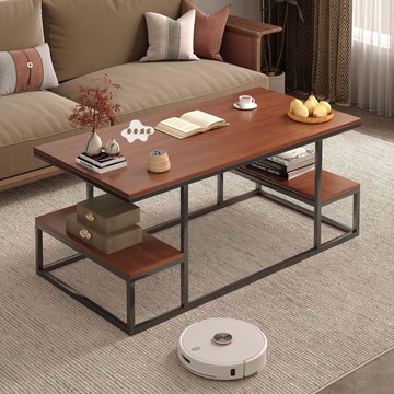 簡約現代化的矩形 茶幾 家用 客廳 多功能 茶幾[DD0503005]