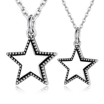 純銀項鍊．流星｜情侶對鍊．單個價格｜客製刻字