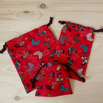 束口袋/防塵袋-彩色咕咕雞